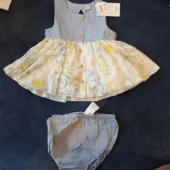 ボタニカル　セットアップ　ミルキースーツ　70　ブルマ付きチュニック