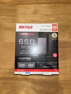 美品 BUFFALO SSD-PGM480U3-BN 480GB 外付けSSD