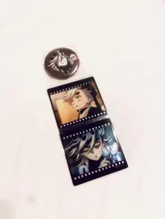 鬼滅の刃　童磨　缶バッジ　フィルム風カード　ダイニング