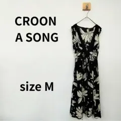 CROON A SONG 花柄ノースリーブワンピース Mサイズ 2275