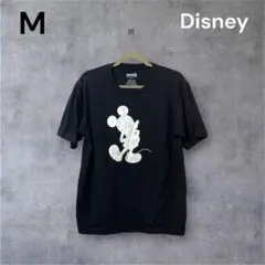 Disney ブラック M 半袖 Tシャツ ミッキーマウス キャラクタープリント