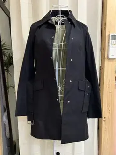 濃紺・ベルト付きスプリングコート