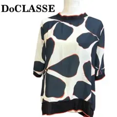 美品❣️ DoCLASSE ドゥクラッセ　花柄　プリーツ　ブラウス　大きめ Mのサムネイル