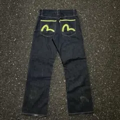 激レアEvisu jeansカモメ デニムパンツ ペイント w32 y2k 希少