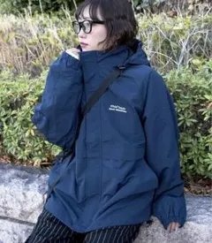 Ffein ナイロンジャケット S ネイビー