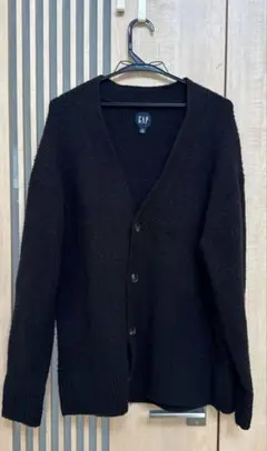 GAP ギャップ　ブラック カーディガン S OLD GAP 肉厚