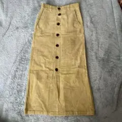 gu コーデュロイロングスカート