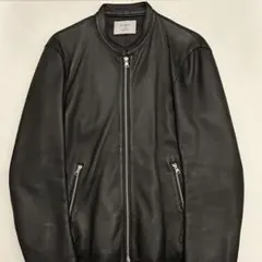 STUDIOUS ブラック レザー シングルライダース