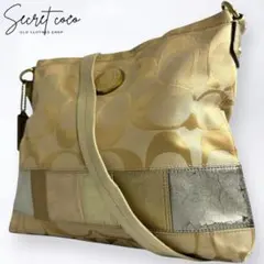 人気 コーチ キャンバス シグネチャー 斜めがけ ショルダーバッグ マルチカラー