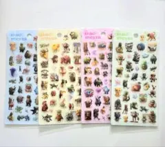 【海外製品】イタリアンブレインロット ぷくぷくシール 立体シール 4枚セット