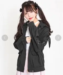 Secret Honey フリルフード付きブルゾン