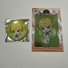AMPTAK×COLORS ぷりっつ　3周年　缶バッジとカード
