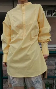 AMERI BALLOON SLEEVE SHAPE SHIRT イエロー系 Fのサムネイル
