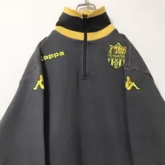 FCナント カッパ チームスウェット ハーフジップ 古着女子 裏起毛 L
