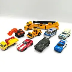 ​【特殊車両】トミカ/マジョレット/siku 9台セット 自衛隊/JAF/重機等