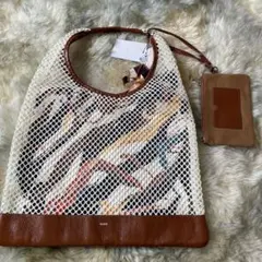 新品　ヌエール nouer 本革　メッシュ　バッグのサムネイル