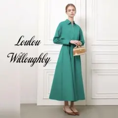 Loulou Willoughby ボリュームギャザーシャツワンピース　アナイ
