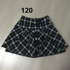 any FAM チェック スカート 120　黒