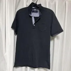 a.v.v HOMME ポロシャツ ドット柄 ネイビー Lサイズのサムネイル