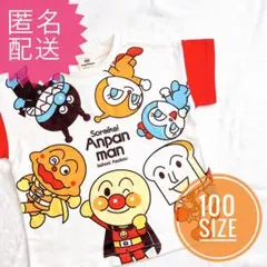 アンパンマン 半袖 Tシャツ 100 ビッグプリント ドキンちゃん バイキンマン