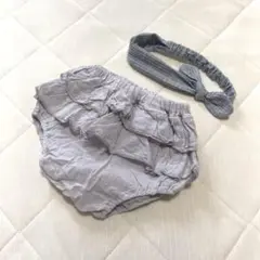 70.80.90 ベビーパンツ ヘアバンド 2点セット