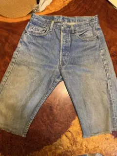 90'sリーバイス501カットオフW30表記　524刻印　made in USA