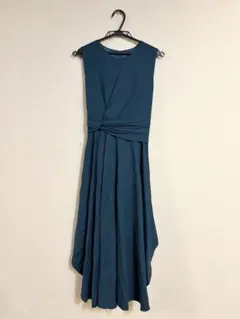 ノースリーブ パーティードレス グリーン 9号（おまけの羽織り付き）