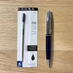 CROSS ボールペン ブルー＆シルバーのサムネイル