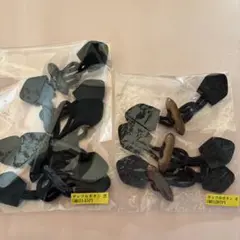 【店じまい価格】ダッフルボタン　茶　ブラック　天然木　革製品