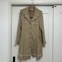 axes femme レースフリルコート