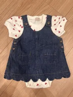 プティマイン petitmain ロンパース サロペット セット