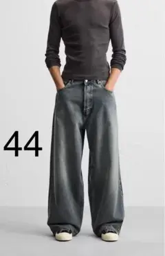 ZARA スーパーバギーフィットジーンズ EU44 JP34