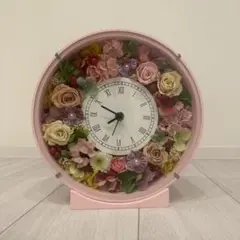【値下げしました】プリザーブドフラワー 花時計 ピンク