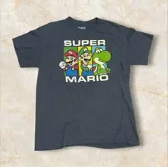 【スーパーマリオ ルイージ ヨッシー アメリカ輸入 古着 Tシャツ L】