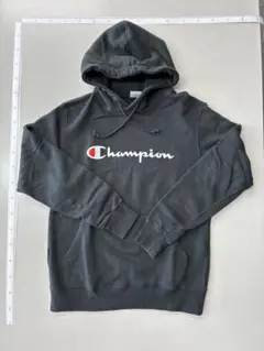 Champion グレー フード付きパーカー L