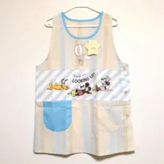 Disney ミッキー　ミニー　エプロン M-L