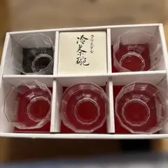 HOYA クリスタル 冷茶碗 5客セット NTS220A 新品 미사용 即購入OK