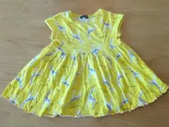 mou jon jon キリン柄 ノースリーブワンピース