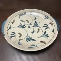 たち吉 持ち手付き プレート 皿 花柄 陶器