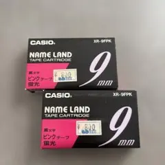 CASIO 純正 ネームランド XR-9FPK 9mm 2個のサムネイル