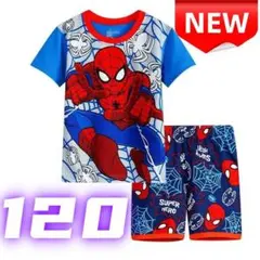 ⭐新品⭐スパイダーマン パジャマ 半袖 上下セット ルームウェア 子供 120