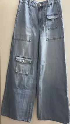 H&M ワイドレッグデニム US 2
