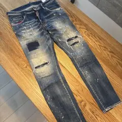 DSQUARED2 ペイント加工 ダメージデニム ジーンズ