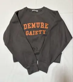 【Ray Cassin】未使用品 ロゴ裏起毛トレーナー チャコールグレー