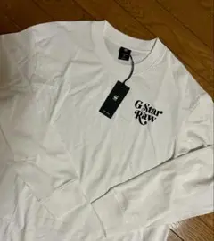 G-Star Raw ホワイト長袖カットソー