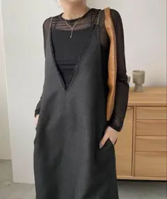 capricieux le'mage リネンタッチキャミワンピース