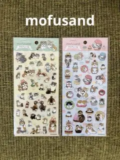 モフサンド mofusandクリアシール　着ぐるみにゃん　スイーツにゃん