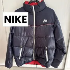 NIKE XL ダウン　ネイビー　赤
