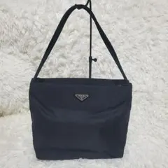 PRADA ブラック ショルダーバッグ ハンドバッグ ナイロン ブラック