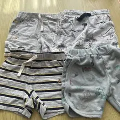 ベビーギャップ 他　恐竜デザインパンツ4点セット(~95cm)